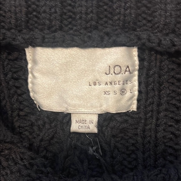J.O.A. Black Off-the-Shoulder Sweater - Picture 3 of 8